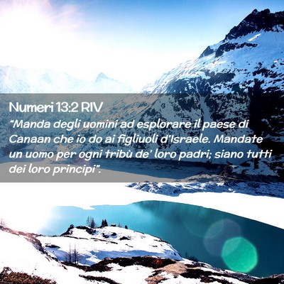 Picture 02 - Numeri 13:2 RIV - “Manda degli uomini ad esplorare il paese di - Bible Verse Picture