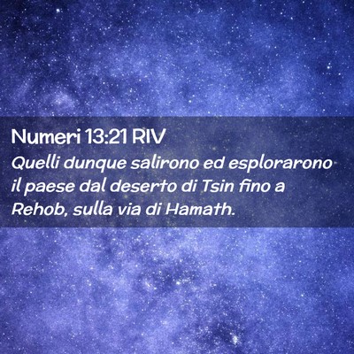 Picture 02 - Numeri 13:21 RIV - Quelli dunque salirono ed esplorarono il paese - Bible Verse Picture