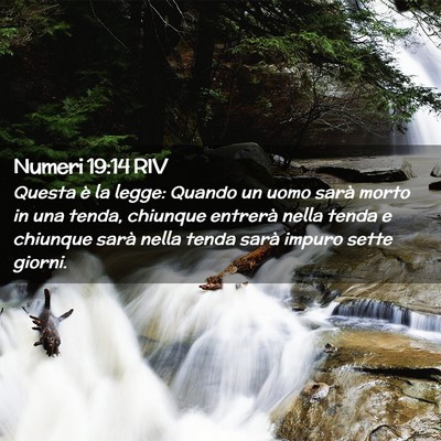 Picture 02 - Numeri 19:14 RIV - Questa è la legge: Quando un uomo sarà morto in - Bible Verse Picture