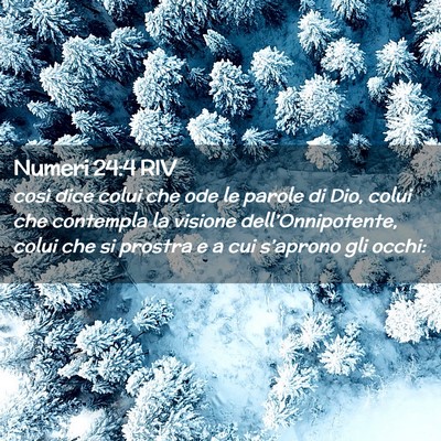 Picture 02 - Numeri 24:4 RIV - così dice colui che ode le parole di Dio, colui - Bible Verse Picture