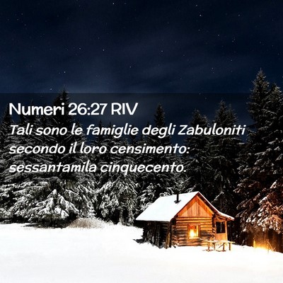 Picture 02 - Numeri 26:27 RIV - Tali sono le famiglie degli Zabuloniti secondo il - Bible Verse Picture