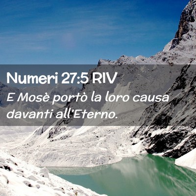 Picture 02 - Numeri 27:5 RIV - E Mosè portò la loro causa davanti - Bible Verse Picture