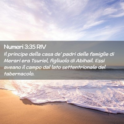 Picture 02 - Numeri 3:35 RIV - Il principe della casa de’ padri delle famiglie - Bible Verse Picture