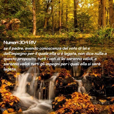 Picture 02 - Numeri 30:4 RIV - se il padre, avendo conoscenza del voto di lei e - Bible Verse Picture
