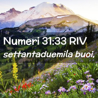 Picture 02 - Numeri 31:33 RIV - settantaduemila - Bible Verse Picture