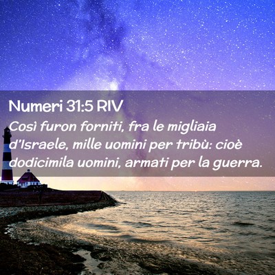 Picture 02 - Numeri 31:5 RIV - Così furon forniti, fra le migliaia d’Israele, - Bible Verse Picture