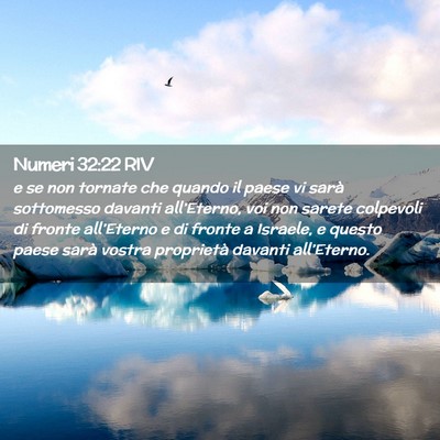Picture 02 - Numeri 32:22 RIV - e se non tornate che quando il paese vi sarà - Bible Verse Picture