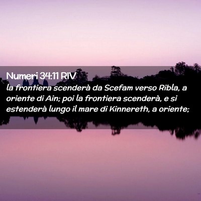 Picture 02 - Numeri 34:11 RIV - la frontiera scenderà da Scefam verso Ribla, a - Bible Verse Picture