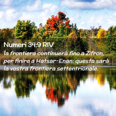 Picture 02 - Numeri 34:9 RIV - la frontiera continuerà fino a Zifron, per - Bible Verse Picture