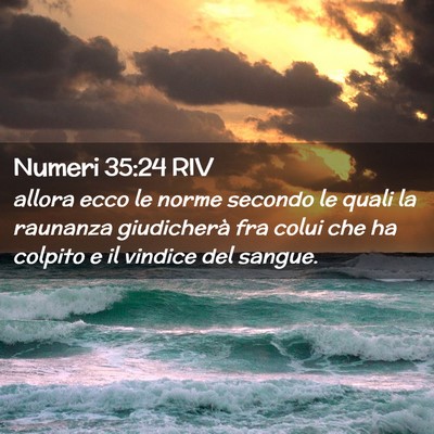 Picture 02 - Numeri 35:24 RIV - allora ecco le norme secondo le quali la raunanza - Bible Verse Picture
