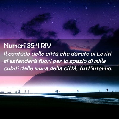 Picture 02 - Numeri 35:4 RIV - Il contado delle città che darete ai Leviti si - Bible Verse Picture