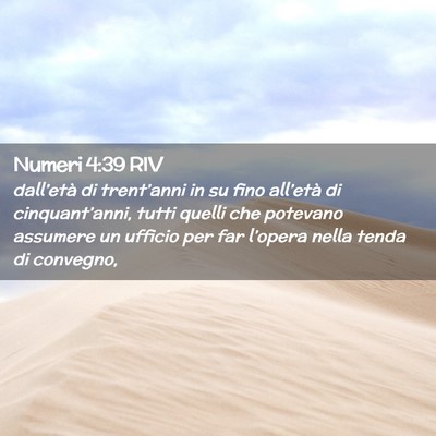 Picture 02 - Numeri 4:39 RIV - dall’età di trent’anni in su fino all’età - Bible Verse Picture