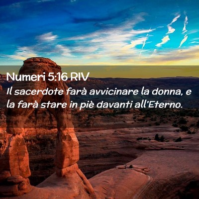 Picture 02 - Numeri 5:16 RIV - Il sacerdote farà avvicinare la donna, e la - Bible Verse Picture