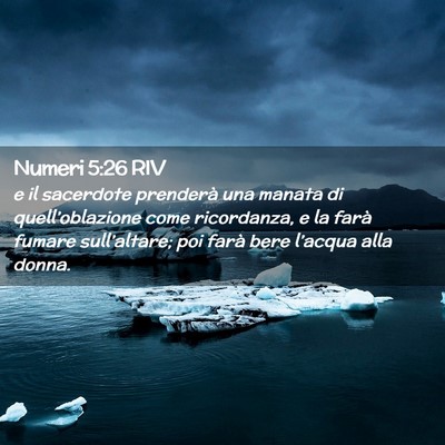 Picture 02 - Numeri 5:26 RIV - e il sacerdote prenderà una manata di - Bible Verse Picture