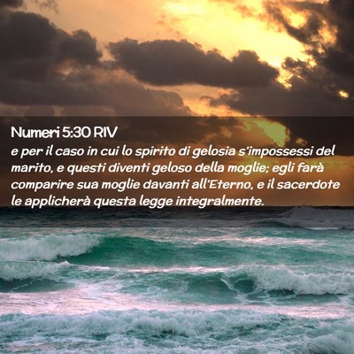 Picture 02 - Numeri 5:30 RIV - e per il caso in cui lo spirito di gelosia - Bible Verse Picture