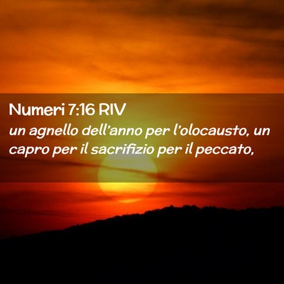 Picture 02 - Numeri 7:16 RIV - un agnello dell’anno per l’olocausto, un - Bible Verse Picture