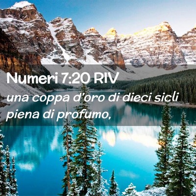 Picture 02 - Numeri 7:20 RIV - una coppa d’oro di dieci sicli piena di - Bible Verse Picture