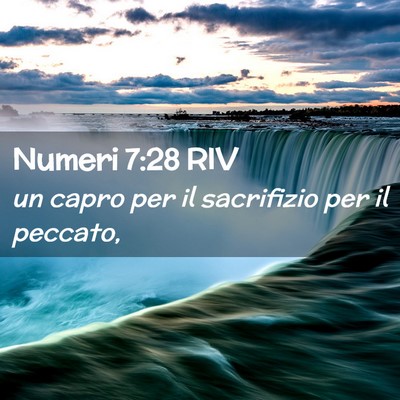 Picture 02 - Numeri 7:28 RIV - un capro per il sacrifizio per il - Bible Verse Picture