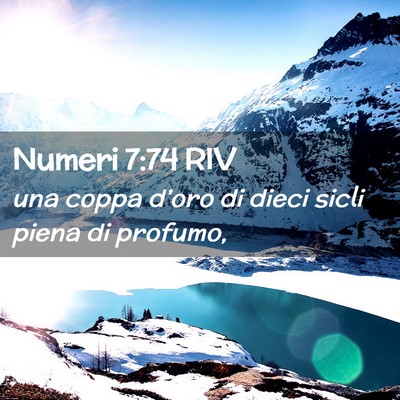 Picture 02 - Numeri 7:74 RIV - una coppa d’oro di dieci sicli piena di - Bible Verse Picture