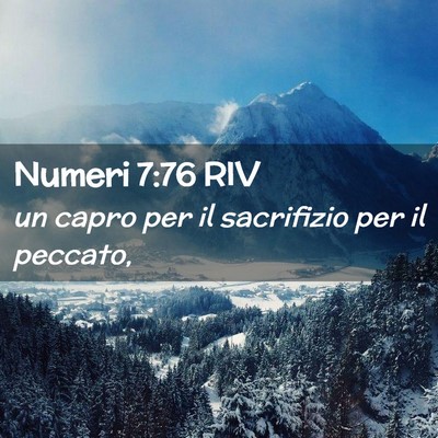 Picture 02 - Numeri 7:76 RIV - un capro per il sacrifizio per il - Bible Verse Picture