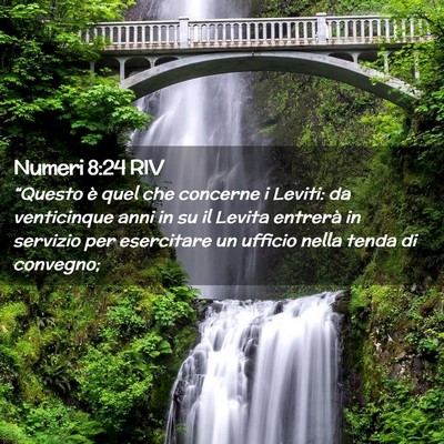 Picture 02 - Numeri 8:24 RIV - “Questo è quel che concerne i Leviti: da - Bible Verse Picture