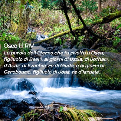 Picture 02 - Osea 1:1 RIV - La parola dell’Eterno che fu rivolta a Osea, - Bible Verse Picture