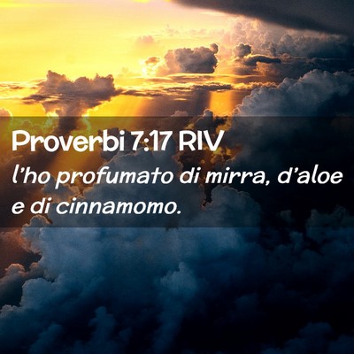Picture 02 - Proverbi 7:17 RIV - l’ho profumato di mirra, d’aloe e di - Bible Verse Picture