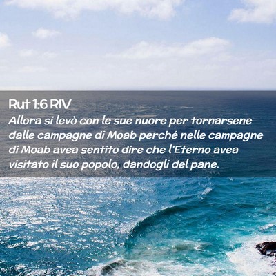 Picture 02 - Rut 1:6 RIV - Allora si levò con le sue nuore per tornarsene - Bible Verse Picture