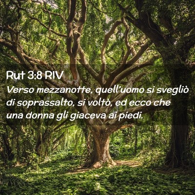 Picture 02 - Rut 3:8 RIV - Verso mezzanotte, quell’uomo si svegliò di - Bible Verse Picture