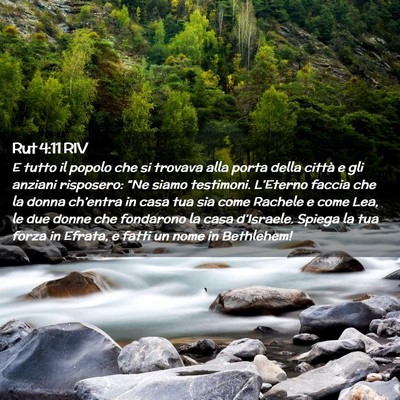 Picture 02 - Rut 4:11 RIV - E tutto il popolo che si trovava alla porta della - Bible Verse Picture