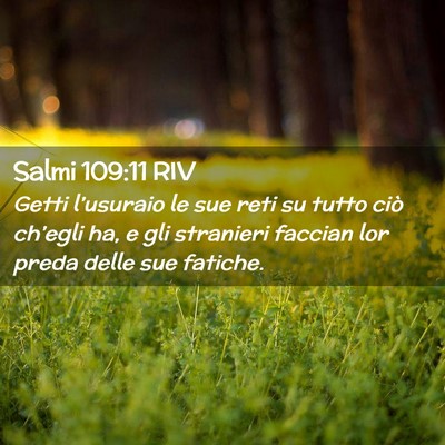 Picture 02 - Salmi 109:11 RIV - Getti l’usuraio le sue reti su tutto ciò - Bible Verse Picture
