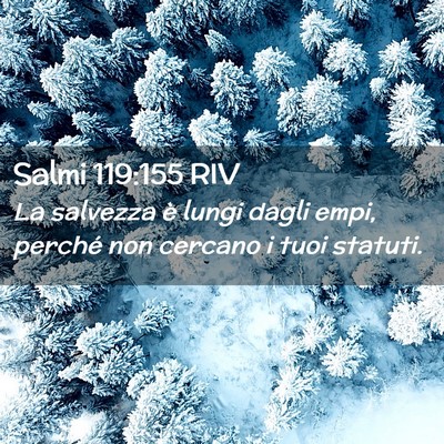 Picture 02 - Salmi 119:155 RIV - La salvezza è lungi dagli empi, perché non - Bible Verse Picture
