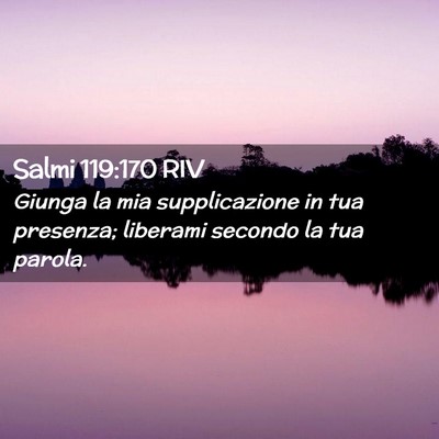 Picture 02 - Salmi 119:170 RIV - Giunga la mia supplicazione in tua presenza; - Bible Verse Picture