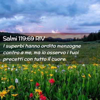 Picture 02 - Salmi 119:69 RIV - I superbi hanno ordito menzogne contro a me, ma - Bible Verse Picture