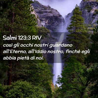 Picture 02 - Salmi 123:3 RIV - così gli occhi nostri guardano all’Eterno, - Bible Verse Picture