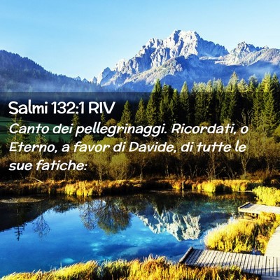 Picture 02 - Salmi 132:1 RIV - Canto dei pellegrinaggi. Ricordati, o Eterno, a - Bible Verse Picture