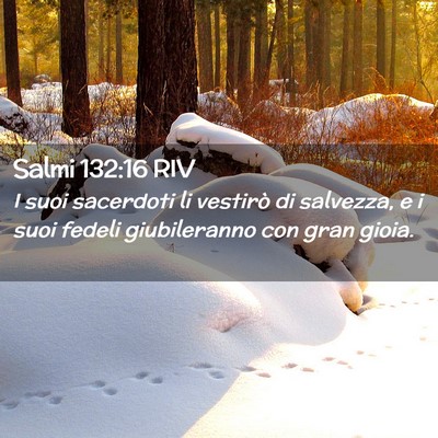 Picture 02 - Salmi 132:16 RIV - I suoi sacerdoti li vestirò di salvezza, e i - Bible Verse Picture