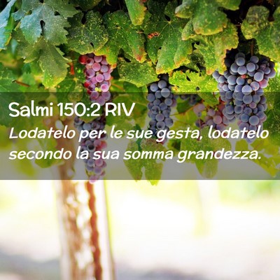Picture 02 - Salmi 150:2 RIV - Lodatelo per le sue gesta, lodatelo secondo la - Bible Verse Picture