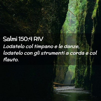 Picture 02 - Salmi 150:4 RIV - Lodatelo col timpano e le danze, lodatelo con gli - Bible Verse Picture
