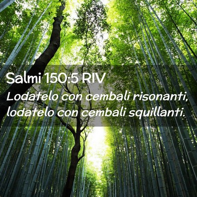 Picture 02 - Salmi 150:5 RIV - Lodatelo con cembali risonanti, lodatelo con - Bible Verse Picture
