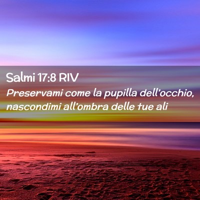 Picture 02 - Salmi 17:8 RIV - Preservami come la pupilla dell’occhio, - Bible Verse Picture