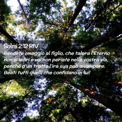 Picture 02 - Salmi 2:12 RIV - Rendete omaggio al figlio, che talora l’Eterno - Bible Verse Picture