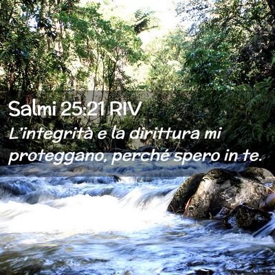 Picture 02 - Salmi 25:21 RIV - L’integrità e la dirittura mi proteggano, - Bible Verse Picture