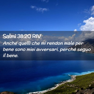 Picture 02 - Salmi 38:20 RIV - Anche quelli che mi rendon male per bene sono - Bible Verse Picture