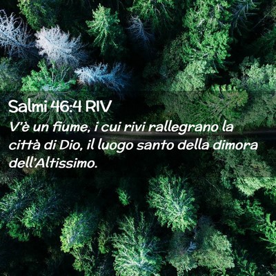 Picture 02 - Salmi 46:4 RIV - V’è un fiume, i cui rivi rallegrano la città - Bible Verse Picture