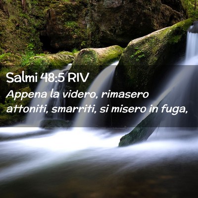 Picture 02 - Salmi 48:5 RIV - Appena la videro, rimasero attoniti, smarriti, si - Bible Verse Picture