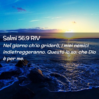 Picture 02 - Salmi 56:9 RIV - Nel giorno ch’io griderò, i miei nemici - Bible Verse Picture