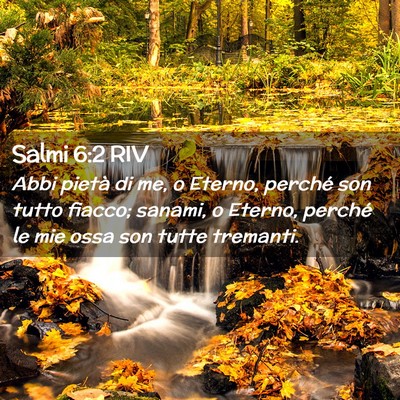 Picture 02 - Salmi 6:2 RIV - Abbi pietà di me, o Eterno, perché son tutto - Bible Verse Picture