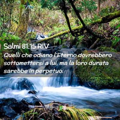 Picture 02 - Salmi 81:15 RIV - Quelli che odiano l’Eterno dovrebbero - Bible Verse Picture