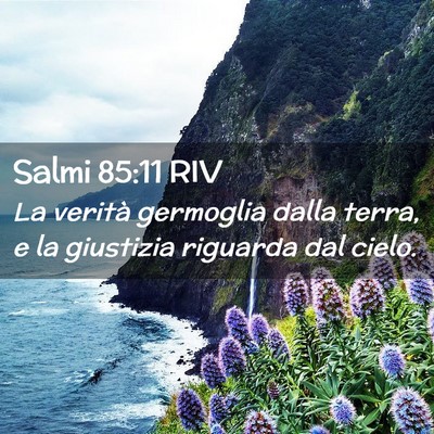 Picture 02 - Salmi 85:11 RIV - La verità germoglia dalla terra, e la giustizia - Bible Verse Picture